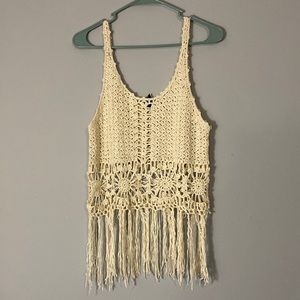 American Eagle crocheted crop top